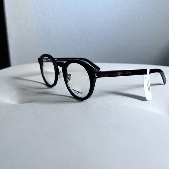 Saint Laurent SL140 Slim Round Frame Eyeglasses - Picture 4 of 10